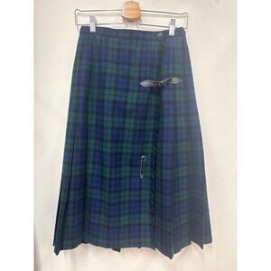 Vintage Pendleton Wool Plaid Wrap Skirt